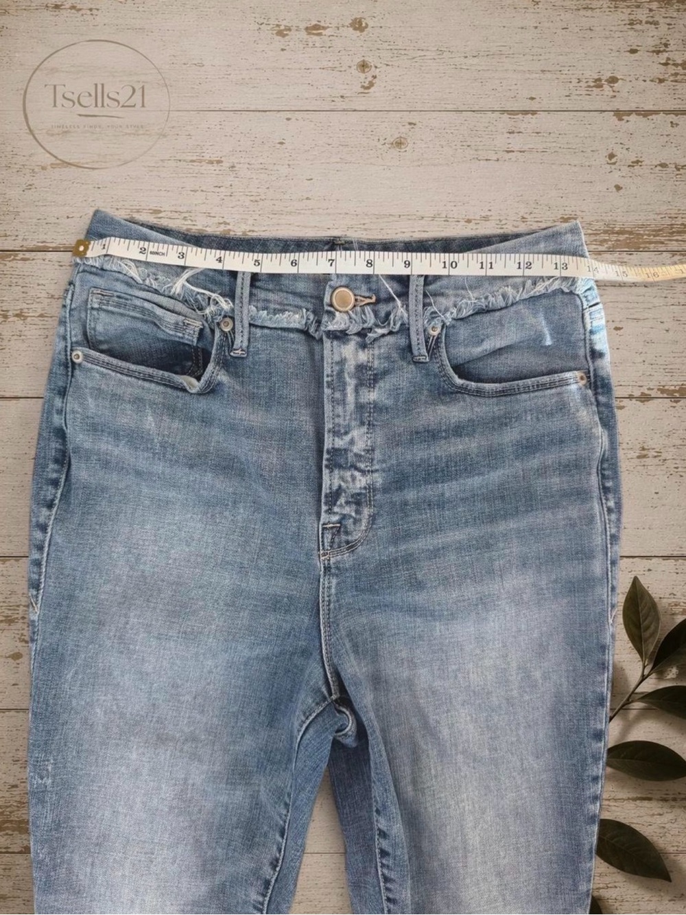 Good American High-Rise Skinny Jeans - Size 10 - Picture 8 of 9